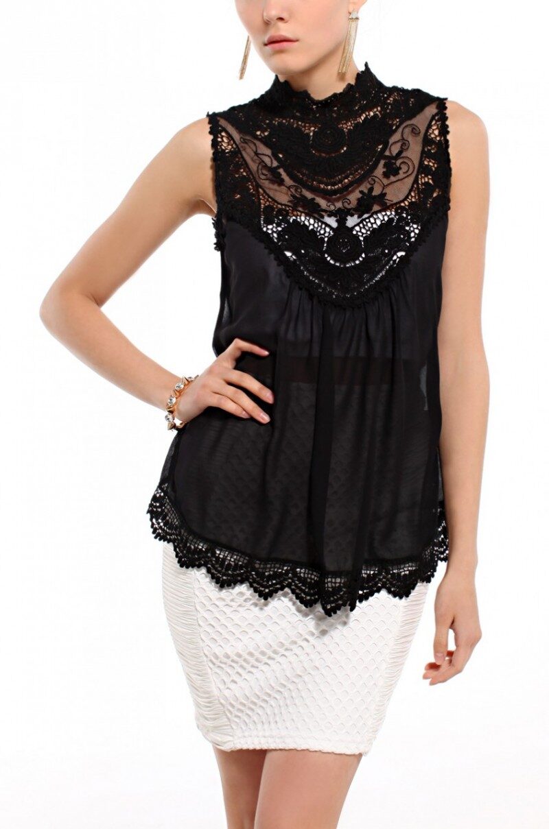 akira-black-lace-neck-chiffon-sleeveless-blouse-product-1-7735503-499320314-8045827